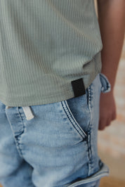 Sage (ribbed) - Everyday Tee