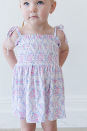 Charlotte - Smocked Diaper Dress Set