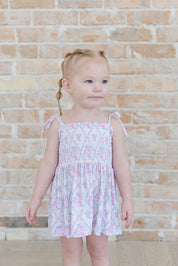 Charlotte - Smocked Diaper Dress Set