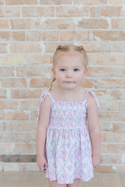 Charlotte - Smocked Diaper Dress Set