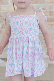 Charlotte - Smocked Diaper Dress Set