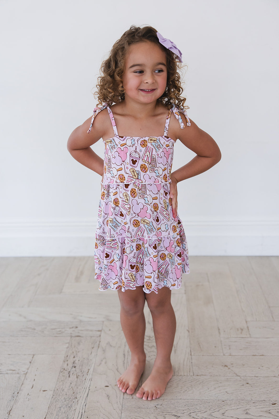 Snacks (pink) - Twirl Dress