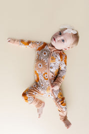 Bamboo Zip Romper | Petal Pop