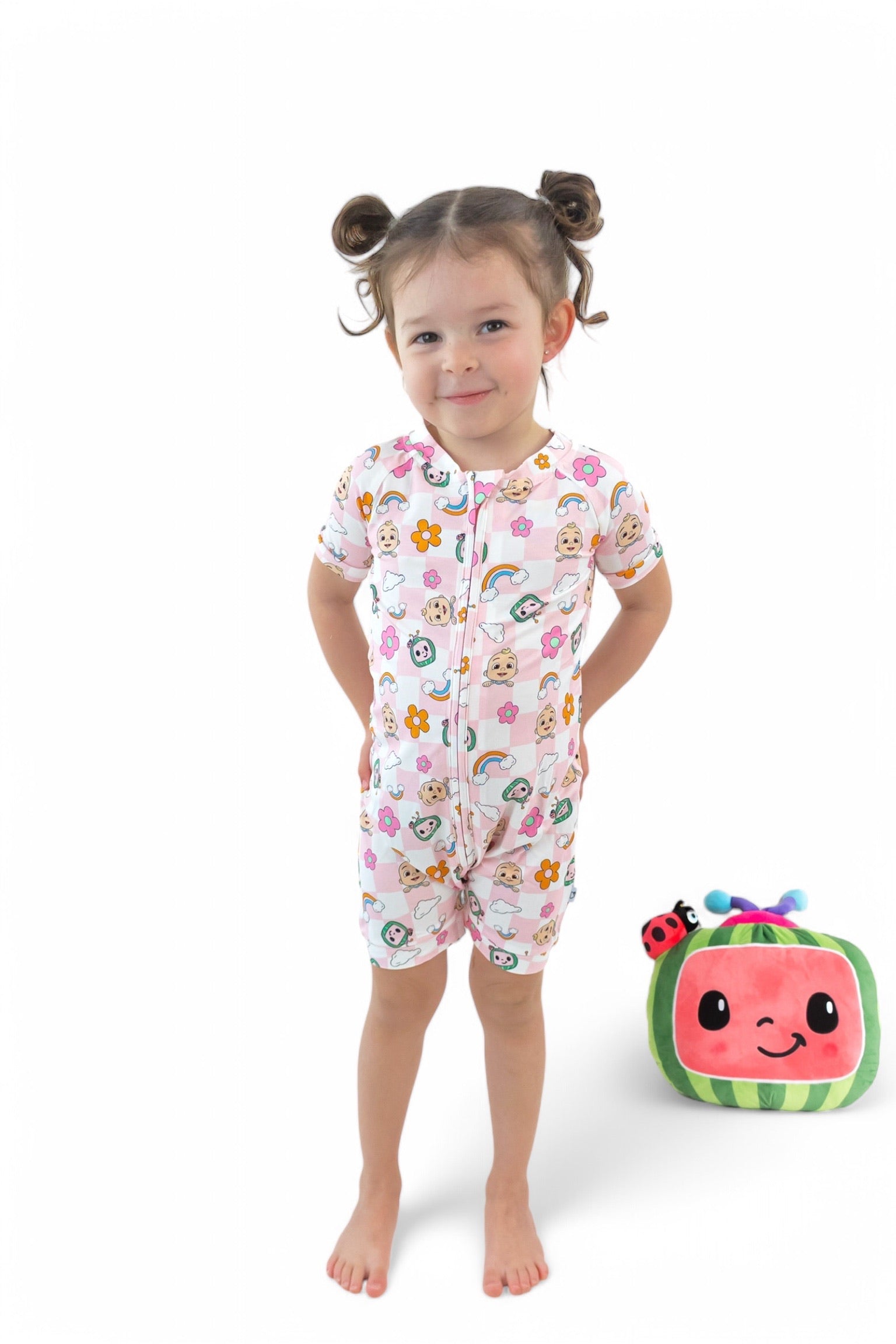 Dream Big Little Co x CoComelon JJ RAINBOW CHECKERS DREAM SHORTIE