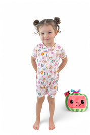 Dream Big Little Co x CoComelon JJ RAINBOW CHECKERS DREAM SHORTIE