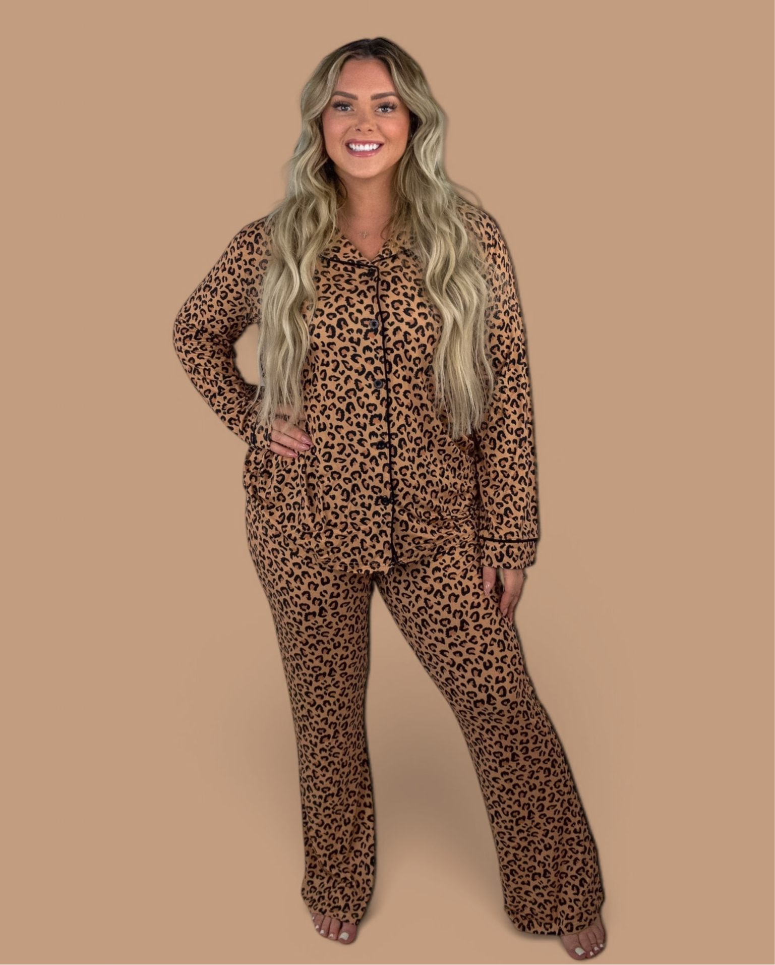 LEOPARD WOMEN'S RELAXED FLARE DREAM SET