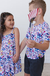 Star Spangled Squad - Tiered Dress