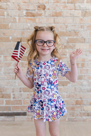 Star Spangled Squad - Bodysuit Dress