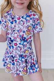 Star Spangled Squad - Bodysuit Dress