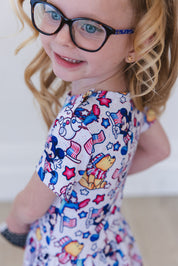 Star Spangled Squad - Bodysuit Dress
