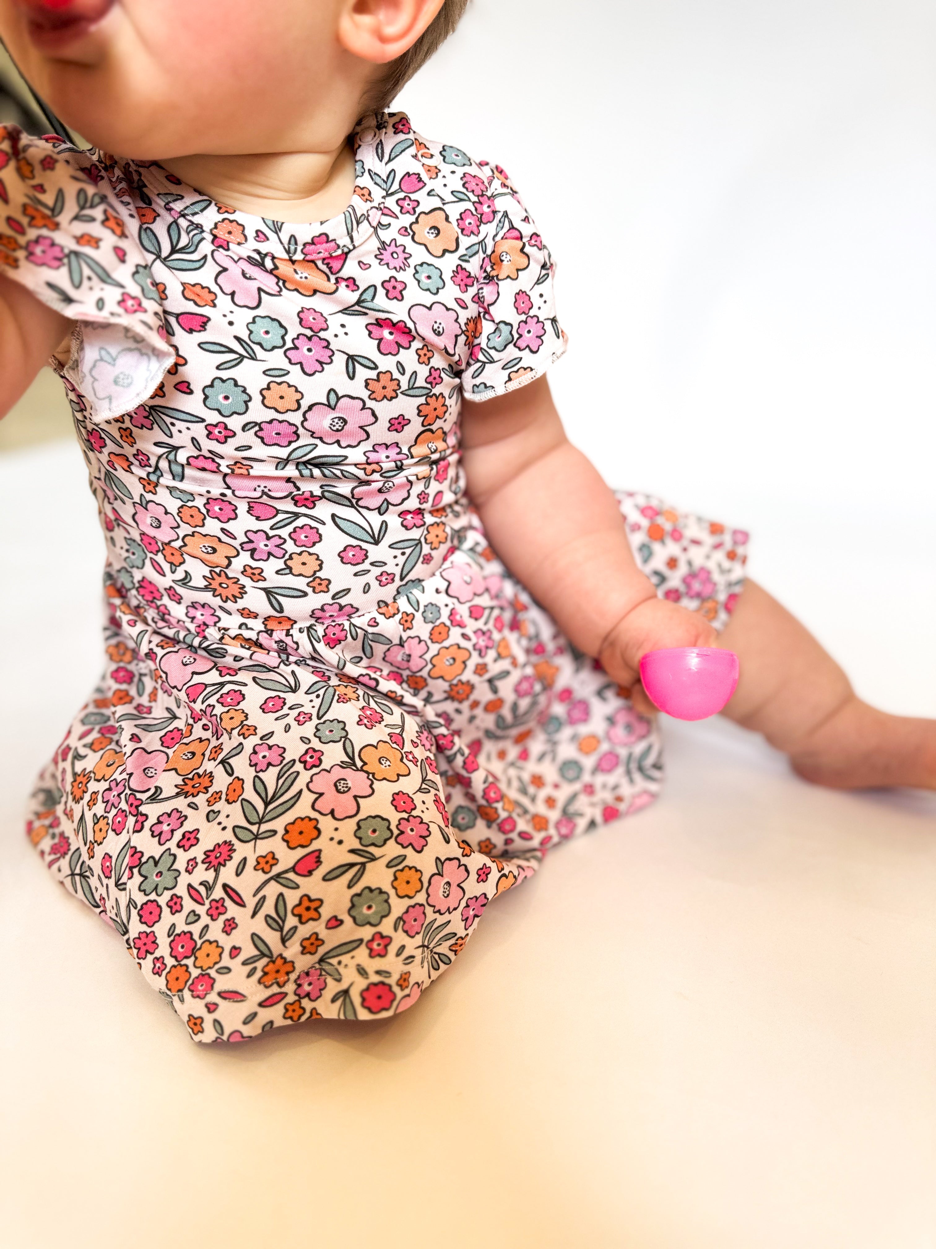 Blossom Bestie: Bodysuit Twirl Dress