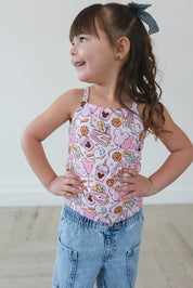 Snacks (pink) - Bamboo Tank