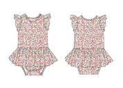 Blossom Bestie: Bodysuit Twirl Dress