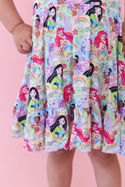 Rainbow Royal - Ruffle Dress