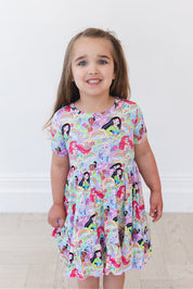 Rainbow Royal - Ruffle Dress