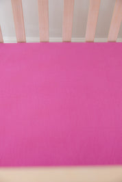 (SOLID, ribbed) Rainbow Royal - Crib Sheet