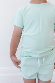 (SOLID, ribbed) Lion Around - Pocket Short Set