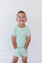 (SOLID, ribbed) Lion Around - Pocket Short Set