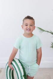 (SOLID, ribbed) Lion Around - Pocket Short Set
