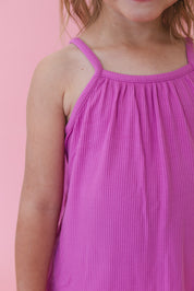 (SOLID, ribbed) Rainbow Royal - Tank Short Set