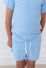(SOLID, ribbed) Neverland - Pocket Short Set