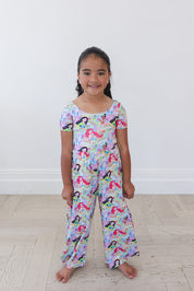 Rainbow Royal - Wide-leg Romper