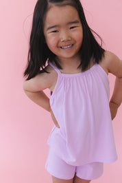 (SOLID, ribbed) Saltwater Princess - Tank Short Set