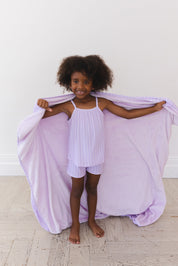 Amelia (ribbed) - Plush Blanket