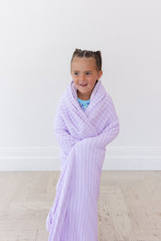 Amelia (ribbed) - Plush Blanket