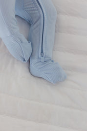Blue Macaron (ribbed) - Zippy