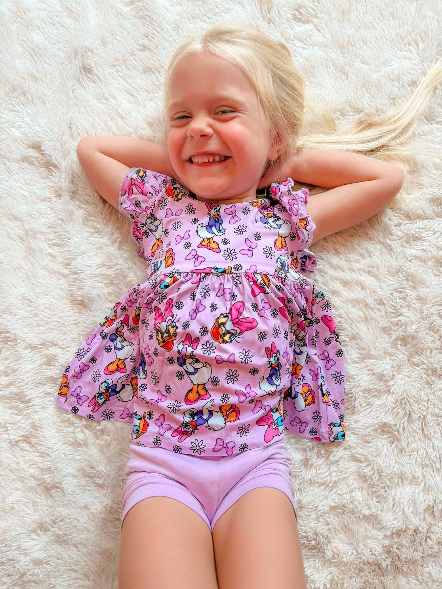 Daisy: Peplum Biker Short Set