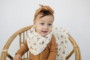 Cream Floral Bib