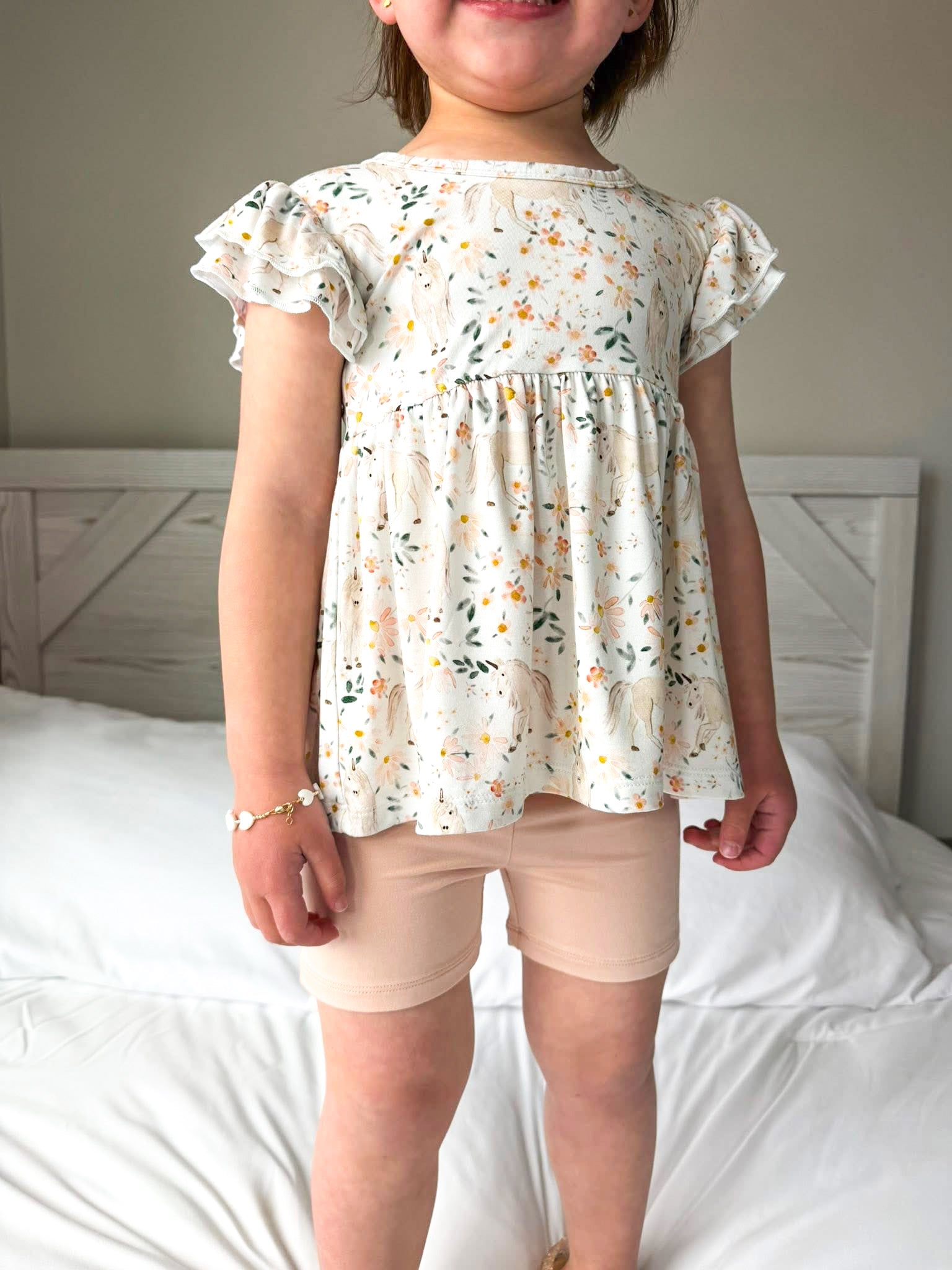 Enchanted: Peplum Biker Short Set