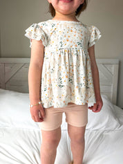 Enchanted: Peplum Biker Short Set