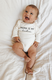 Mama is My Bestie Organic Bodysuit Long Sleeve