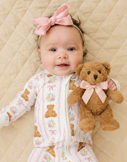 Bamboo Zip Romper | Honey Bear