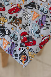 Pit Stop Party - Quilted Blanket