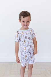 (BLUE) Adventure Ahoy - Biker Short Set