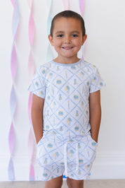 (BLUE) Birthday - Pocket Short Set