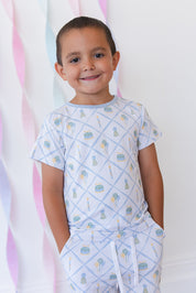 (BLUE) Birthday - Pocket Short Set