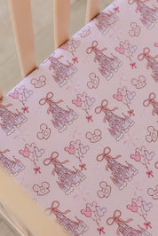 Coquette Castles (ribbed) - Crib Sheet