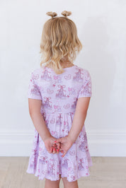 Coquette Castles (ribbed) - Ruffle Dress