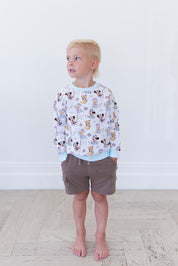 (BLUE) Adventure Ahoy - Define Terry Sweatshirt