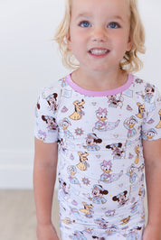 (PINK) Adventure Ahoy - Biker Short Set