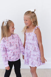 Coquette Castles (ribbed) - Tiered Dress