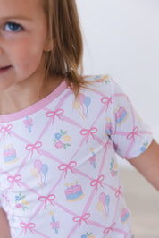 (PINK) Birthday - Biker Short Set