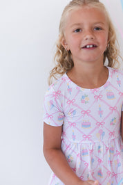 (PINK) Birthday - Ruffle Dress
