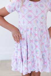 (PINK) Birthday - Ruffle Dress