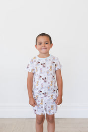 (BLUE) Adventure Ahoy - Pocket Short Set