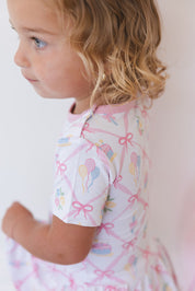 (PINK) Birthday - Bodysuit Dress